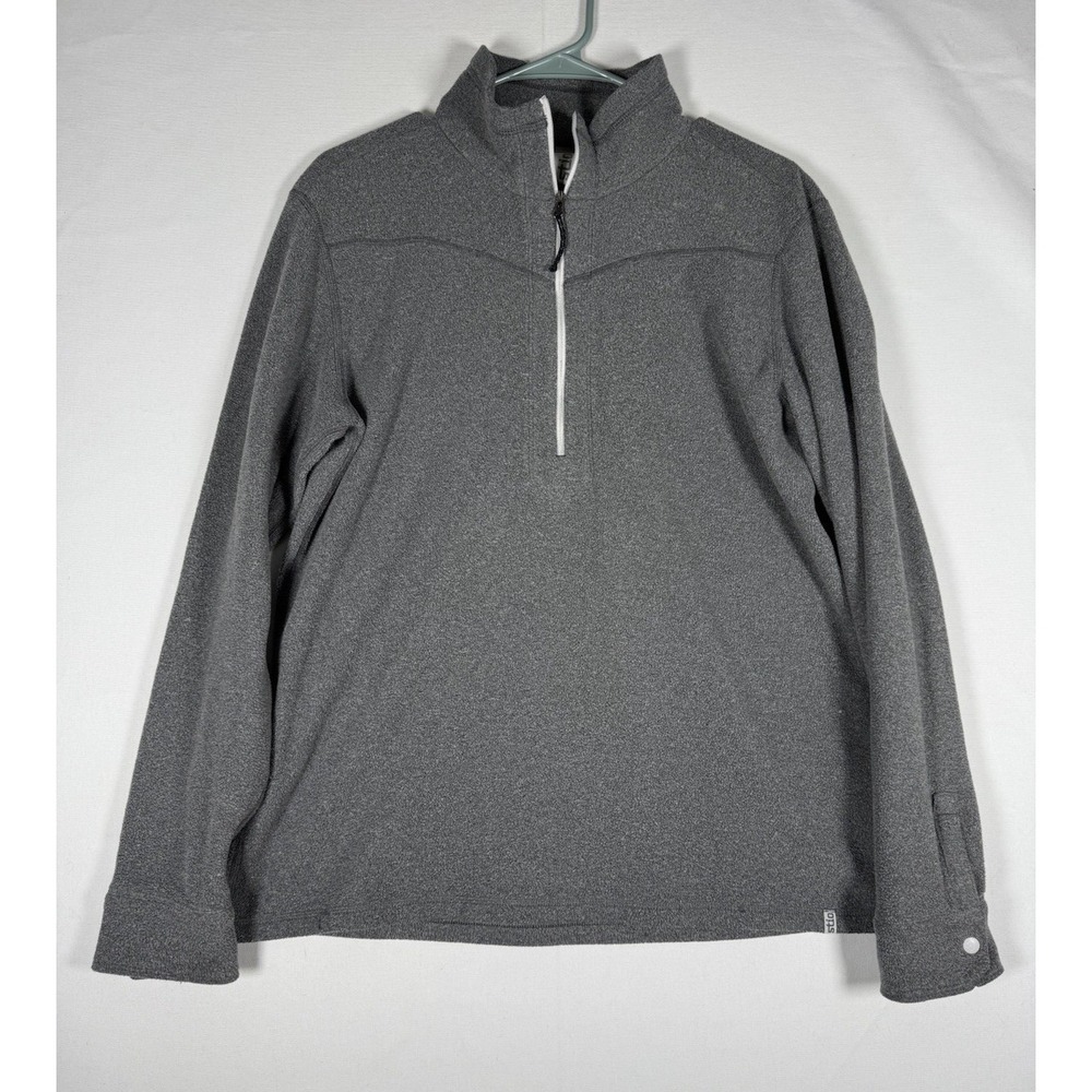 Stio Turpin Fleece Half Zip Pullover Women's Large Gray Casual Outerwear